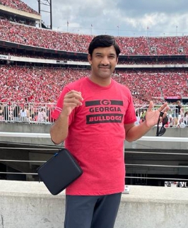 Muhammad Farooq at UGA Football game